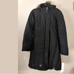 Gap Hooded Puffer Jacket Size XS Black